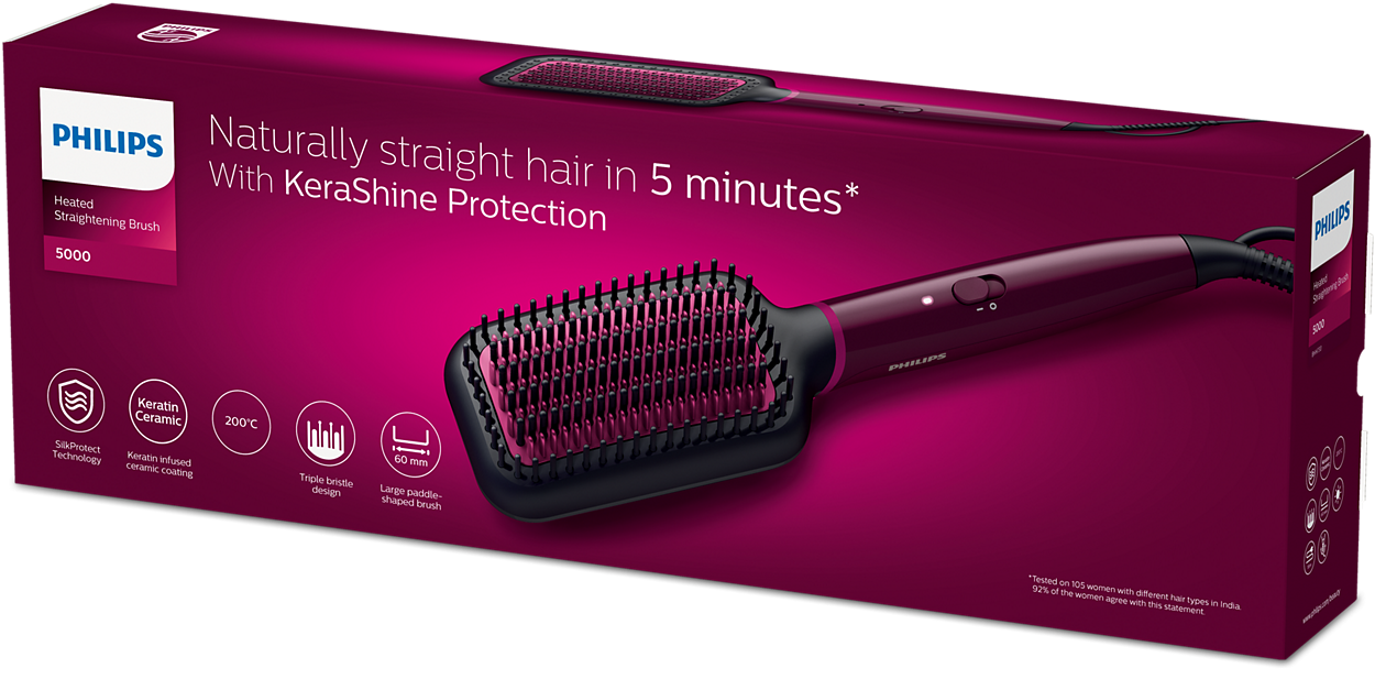 Philips 5000
Heated straightening brush