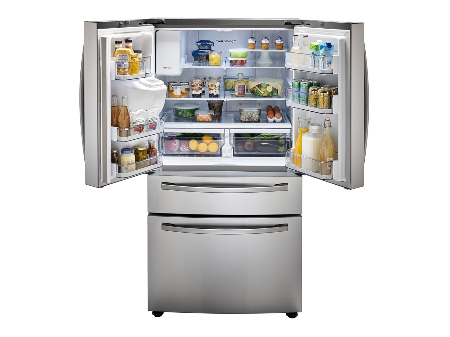 Samsung 4-Door French Door Refrigerator with FlexZone™ Drawer in Stainless Steel