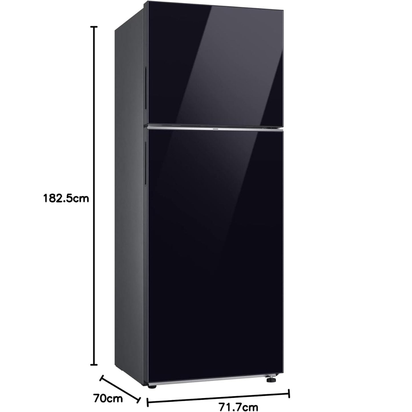 Samsung Top Mount Freezer Fridge RT66CB6646 Black 460L