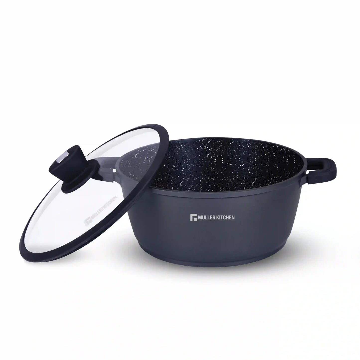 Muller kitchen Die-Cast Aluminum Casserole With Silicone Lid 2.2L