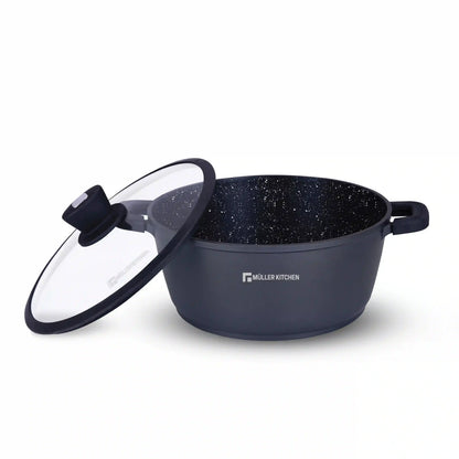 Muller kitchen Die-Cast Aluminum Casserole With Silicone Lid 2.2L