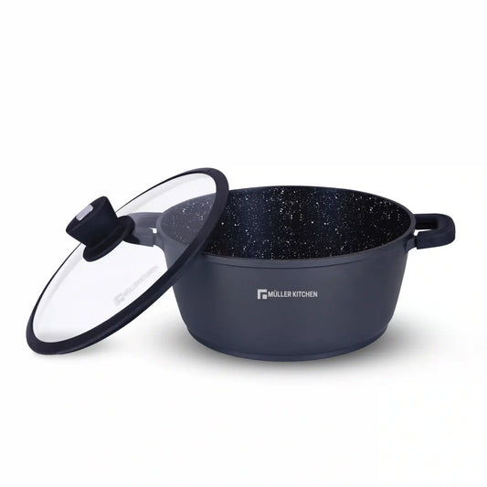 Muller kitchen Die-Cast Aluminum Casserole With Silicone Lid 2.2L