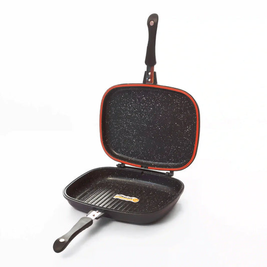 Muller kitchen Die-Cast Aluminum Double Grill Pan – 32cm